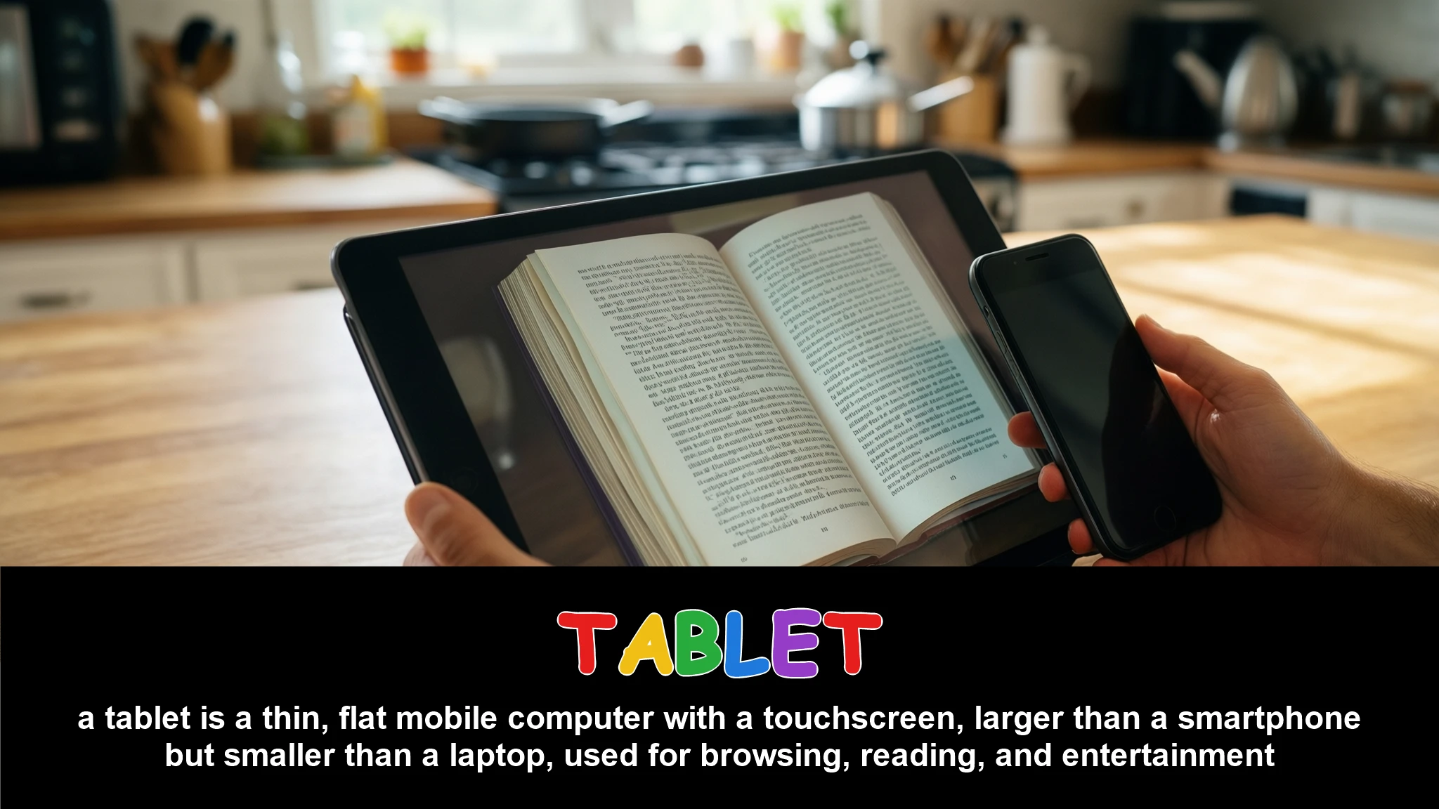 English Illustration for tablet